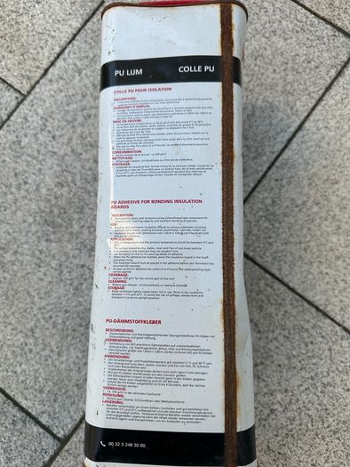 Adhesive for insulation