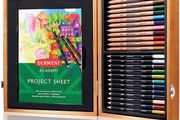 Wooden Gift Box, Complete 35 Piece Art Set with Colouring Pencils, Pastels &amp; Accessories, Ideal Collection for Drawing, Sketching &amp; Crafts, Premium Hobbyist Quality Kit (FREE POSTAGE)