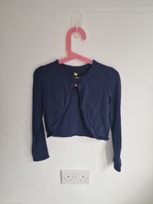 Girls 4-6yrs Navy cardigan
