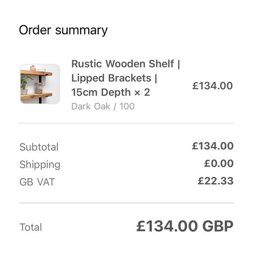 Rustic Wooden Shelf