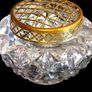 Vintage Harrods Heavy Cut Crystal Rose Bowl Image 10