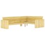 2 Piece Garden Lounge Set Impregnated Pinewood Image 3