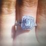10KT White Gold Filled Halo Style Ring Image 6