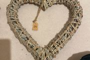 Large heart decoration in wood