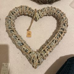 Large heart decoration in wood