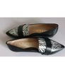 EMIS Womens Leather Pointed Toe Loafers Black White Zebra Print UK 4.5 New  CAN POST Image 9