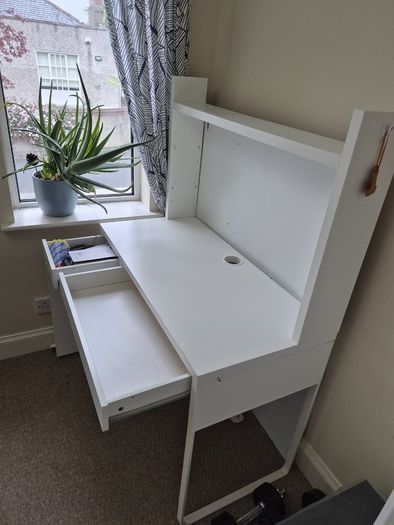 White Desk -105x50 Cm