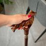 Unique Handmade Walking Stick, Collie Handle, Never Used Image 9