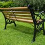 Vintage Cast Iron bench, fully restored. Image 5