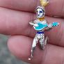 19th Century Italian Silver Jester Pendant Set Image 3