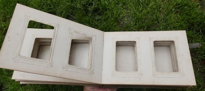 Antique Victorian Photo Album - Leather Bound