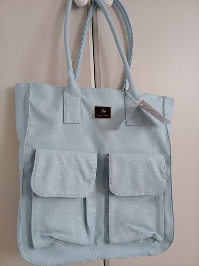 womens bag baby blue color