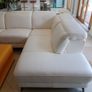 Leather sofa Italian White BARDI brand Image 3