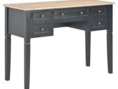 Writing Desk Black 109.5x45x77.5 cm Wood