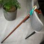Unique Handmade Walking Stick, Winged Angel Handle, Never Used Image 3
