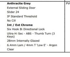 Double sliding door Grey
