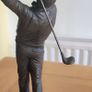 Genesis Fine Arts Bronze "Swing" Golfer Statue Mullingar Ireland Image 2
