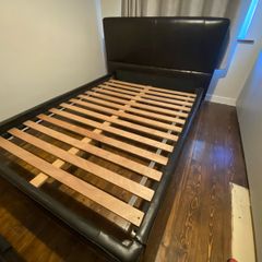 Double Bed Frame - Leather