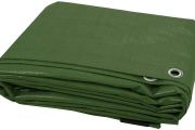 FREE P&amp;P 2 x 3 m Green Tarpaulin Cover, Waterproof, Weatherproof, Frost-Resistant, UV Protection, Universal, Multipurpose, Groundsheet, Camping, Boating, Hiking