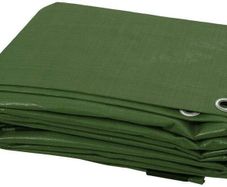 FREE P&P 2 x 3 m Green Tarpaulin Cover, Waterproof, Weatherproof, Frost-Resistant, UV Protection, Universal, Multipurpose, Groundsheet, Camping, Boating, Hiking