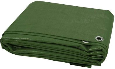 FREE P&P 2 x 3 m Green Tarpaulin Cover, Waterproof, Weatherproof, Frost-Resistant, UV Protection, Universal, Multipurpose, Groundsheet, Camping, Boating, Hiking