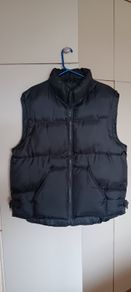 Dark Grey Quilt Puffer Gilet