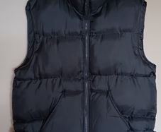 Dark Grey Quilt Puffer Gilet
