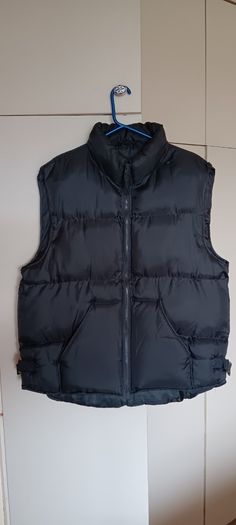 Dark Grey Quilt Puffer Gilet