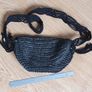 BNWOT - A Lovely Dark Grey Bag - Long Shoulder Strap - Zip Close plus Pop Fastener - E Image 3