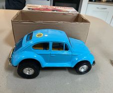 Volkswagen Beetle Tin Toy Japan Aoshin Rare