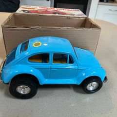 Volkswagen Beetle Tin Toy Japan Aoshin Rare
