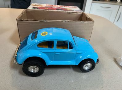 Volkswagen Beetle Tin Toy Japan Aoshin Rare