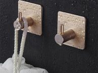 main image for ad Stainless Steel Self Adhesive Wall Coat Rack Key Holder Rack Towel Hooks Clothes Rack Hanging Hooks Bathroom Accessories
