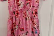 Pink flowery dress