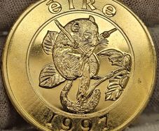 Ireland 1997 25 Euro Prooflike Pattern Specimen Crown Sized Coin