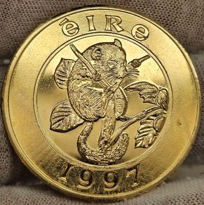 Ireland 1997 25 Euro Prooflike Pattern Specimen Crown Sized Coin