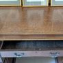 Traditional mahogany pedestal desk with leather inlay Image 4