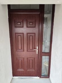 PVC Front Door with Side & Upper Window Panels