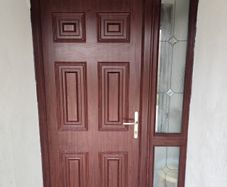 PVC Front Door with Side & Upper Window Panels