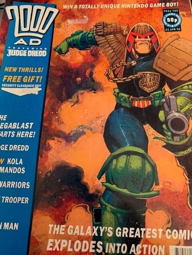 2000 AD Featuring Judge Dredd Progs 576,640, 780,779, 785,839,884,908,916, mix progs running 28 May 1988- intermittent-2nd Dec 1994 IPC Magazines
