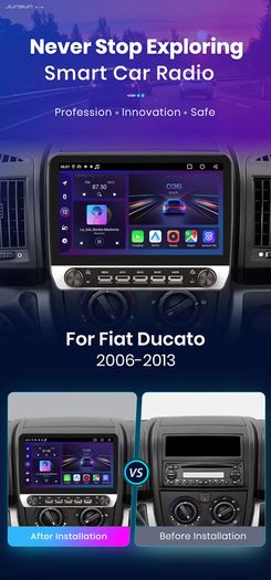 Android Van Car Radio for Fiat Ducato Boxer Jumper  3 2006 2022 For Peugeot Boxer 2 2006 2022 For Citroen Jumper 2 2006 2022
