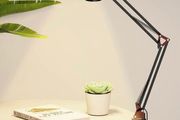 NEW SALE | Desk Lamp Clamp - Swing Arm Desk Lamps for Study - Eye-Caring LED Desk Light - 3 Light Modes x 10 Brightness Levels - 12W - Rose Gold