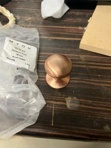 Mulberry Brushed Copper Knob