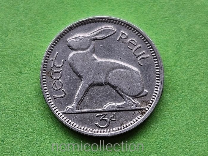 Ireland 1928 year 3 Pence.