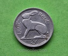 Ireland 1928 year 3 Pence.
