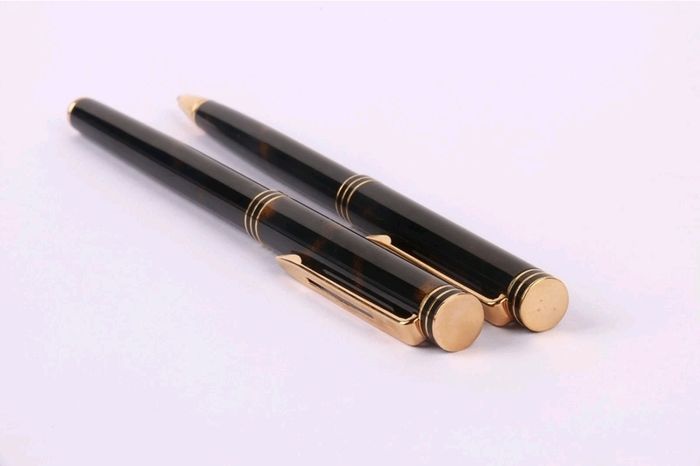 Waterman Ideal Fountain & Ballpoint Pen Set 18K Gold Nib Boxed