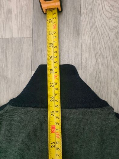 Oscar Jacobson Half Zip Wool Blend Golf Jumper Mens Medium