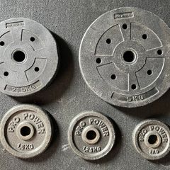 Weight Plates, barbell, dumbbells