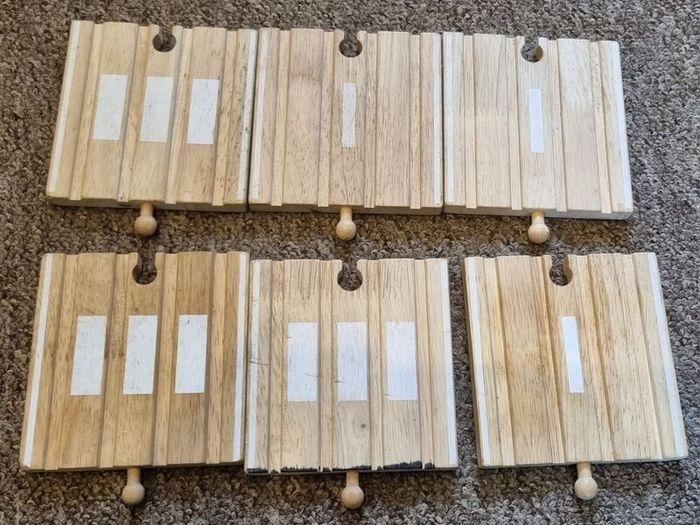 Big wooden railway track