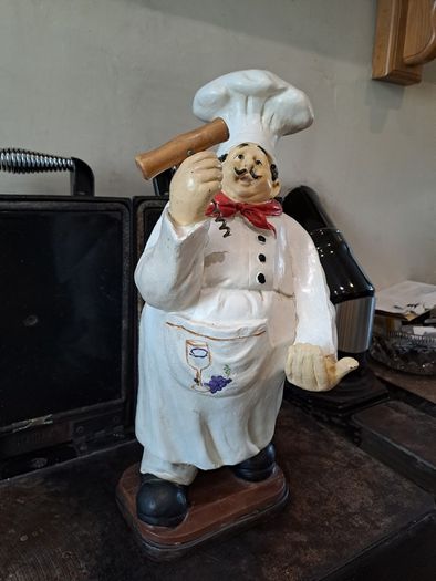 Large Decorative Chef Wine Bottle Holder